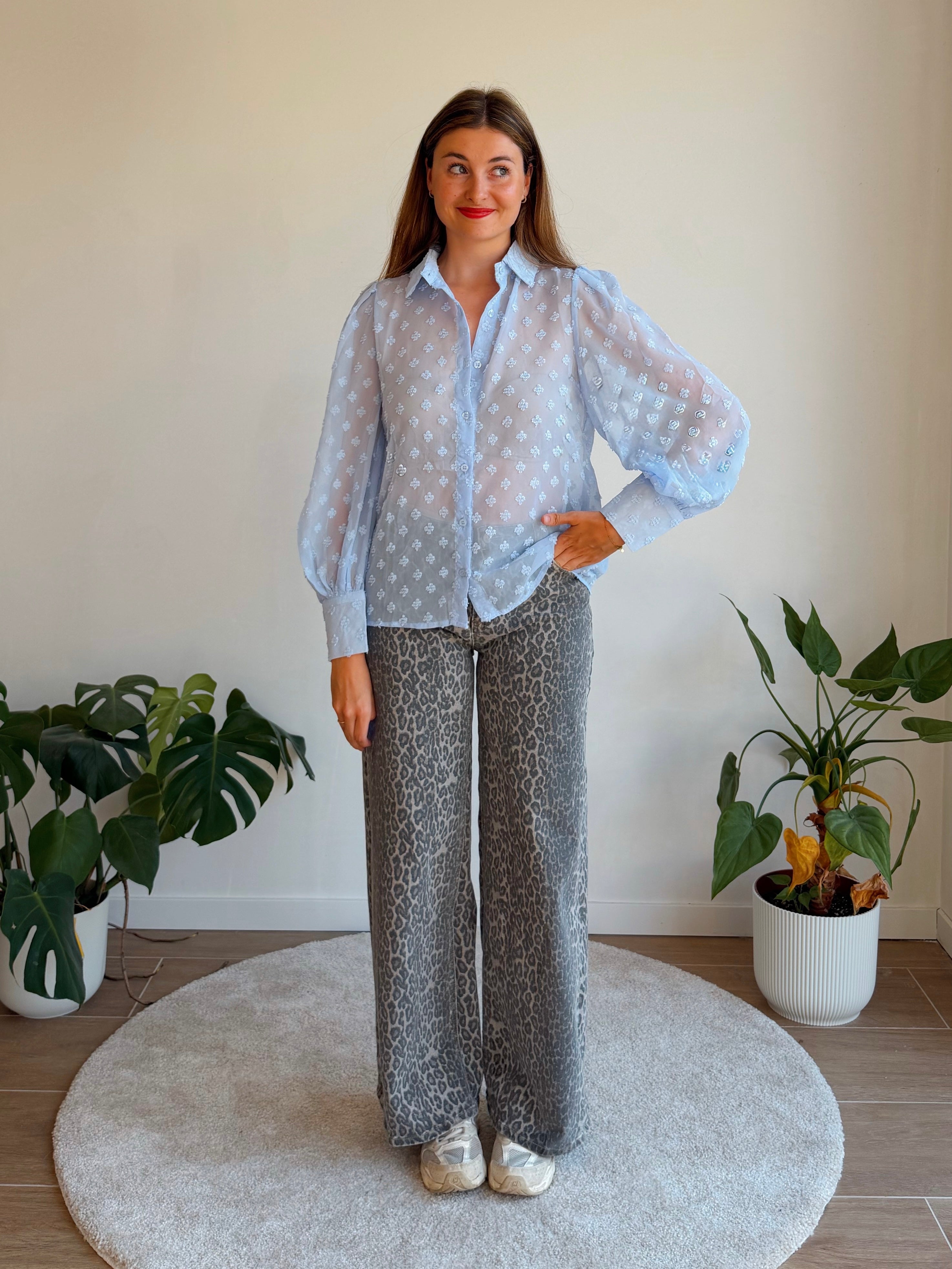AMELIE BLOUSE BLAUW
