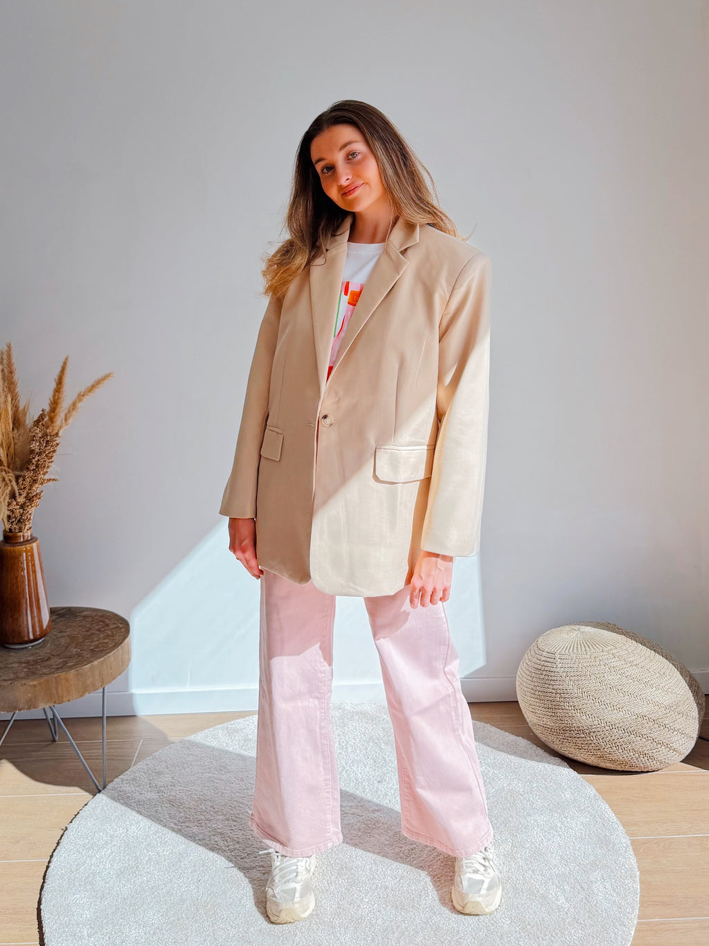 JACKIE JEANS PINK WIDE FIT