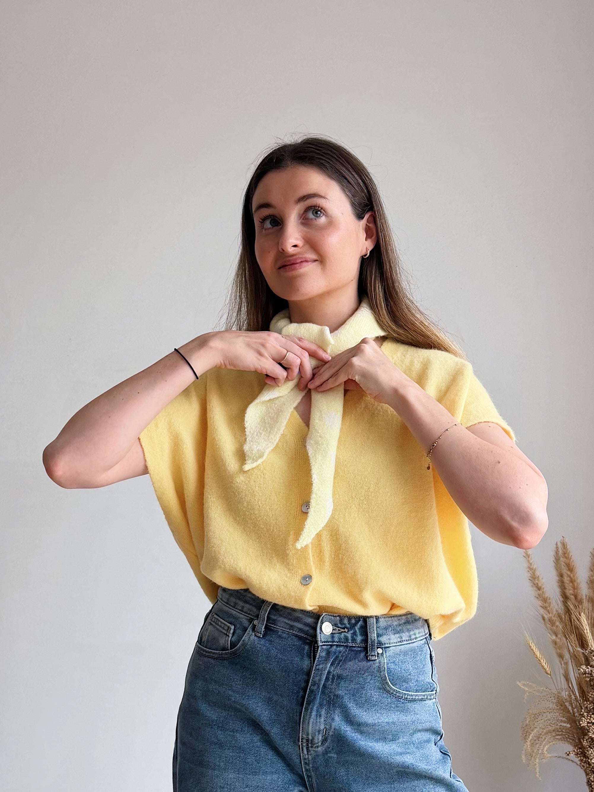 WRAP ME IN LOVE SCARF YELLOW