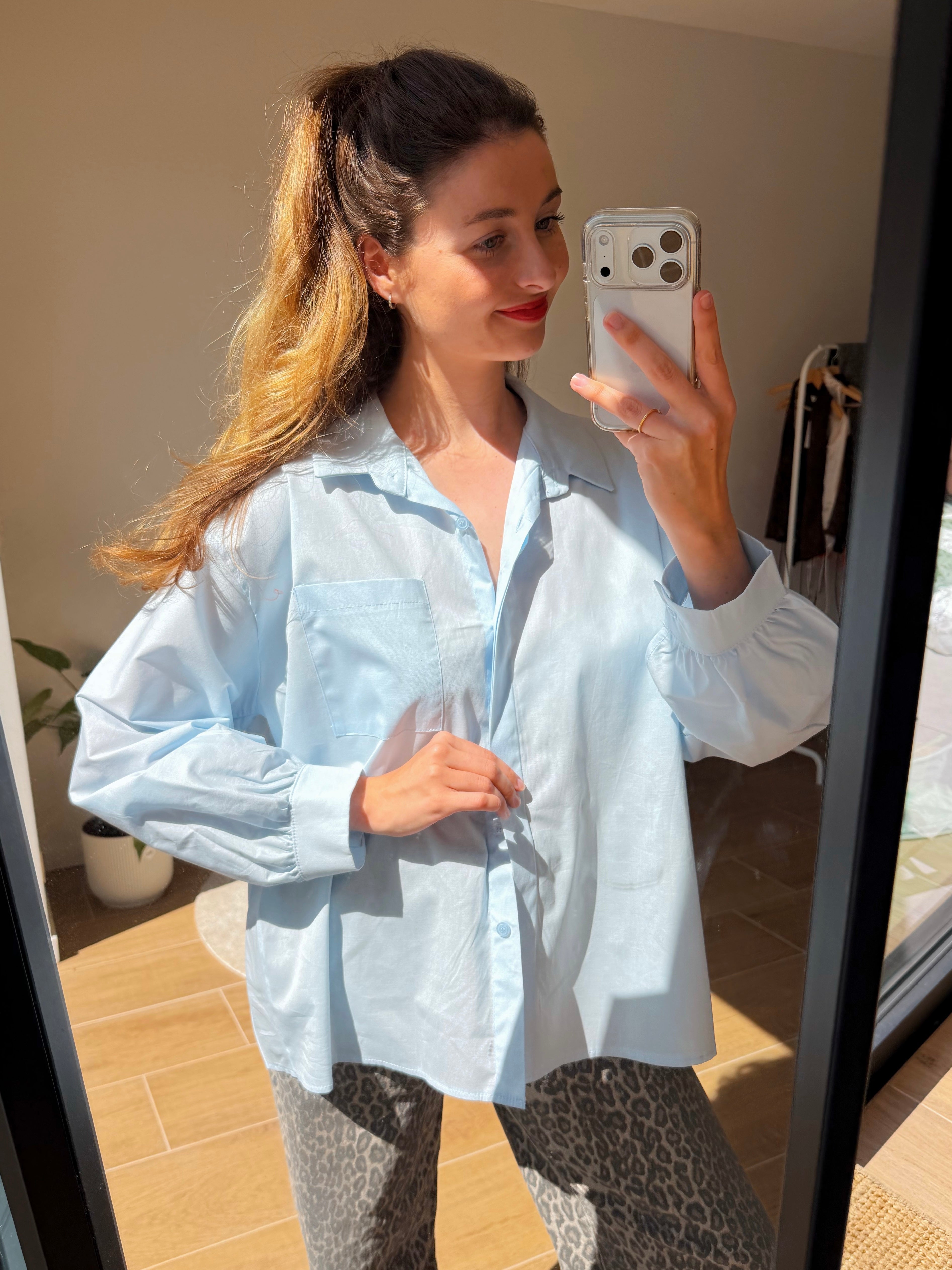 ESTEE BLOUSE LIGHT BLUE