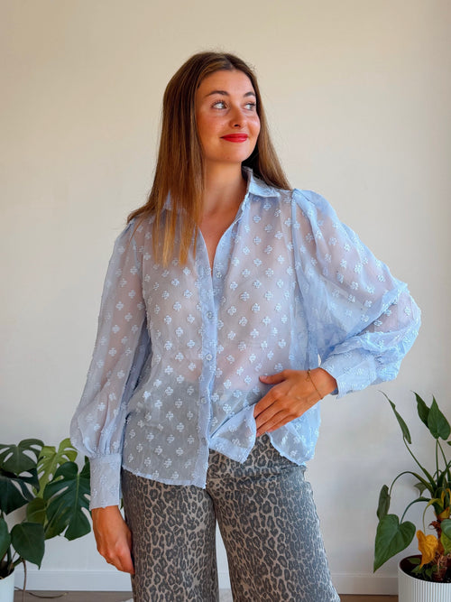 AMELIE BLOUSE BLAUW