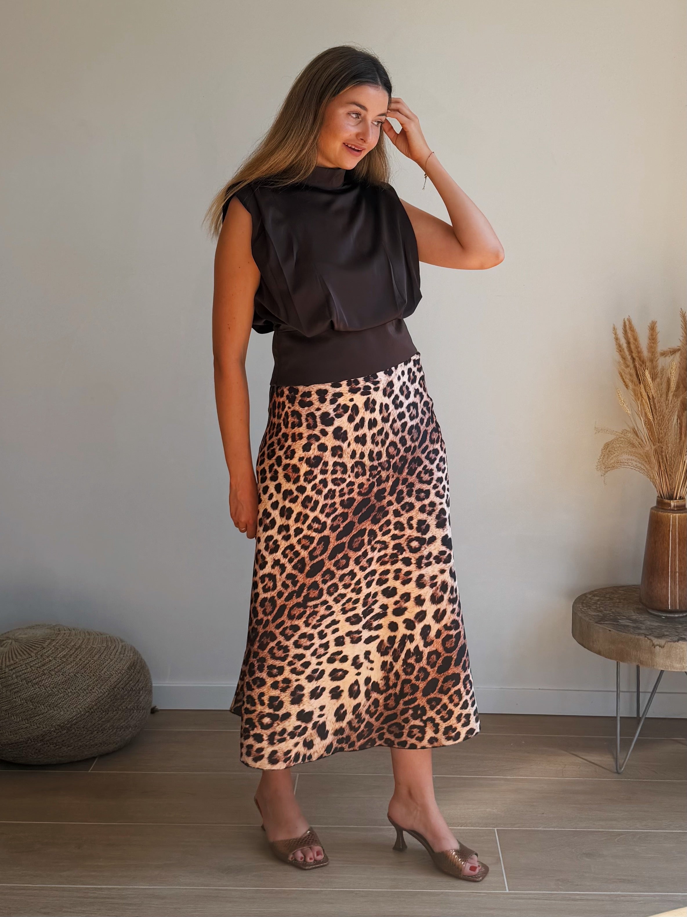 SIENNA LEOPARD MAXI ROK