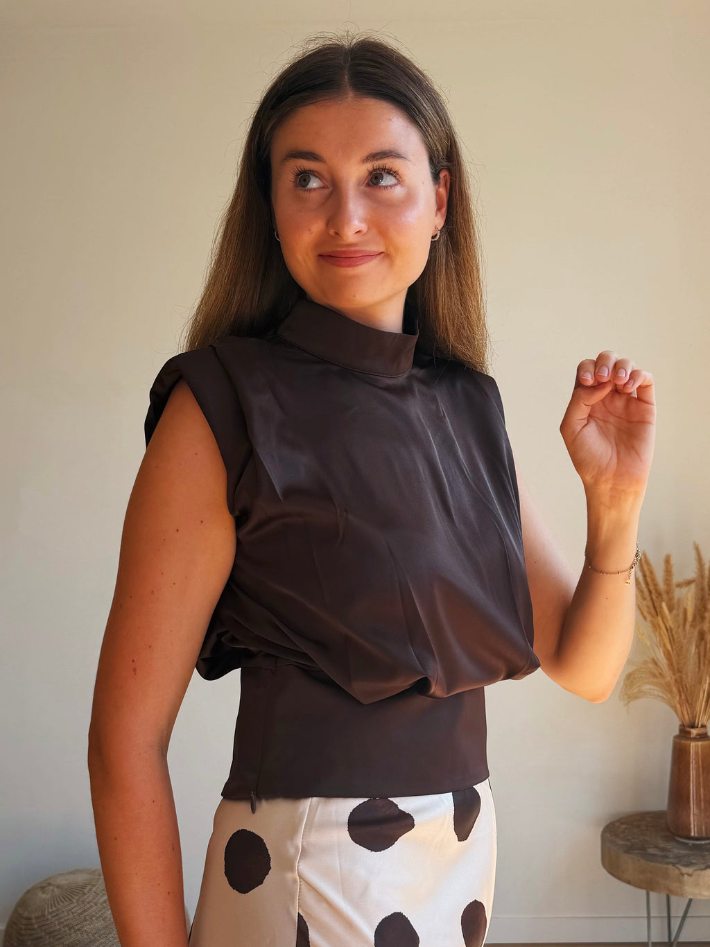 NOOR SATIN TOP