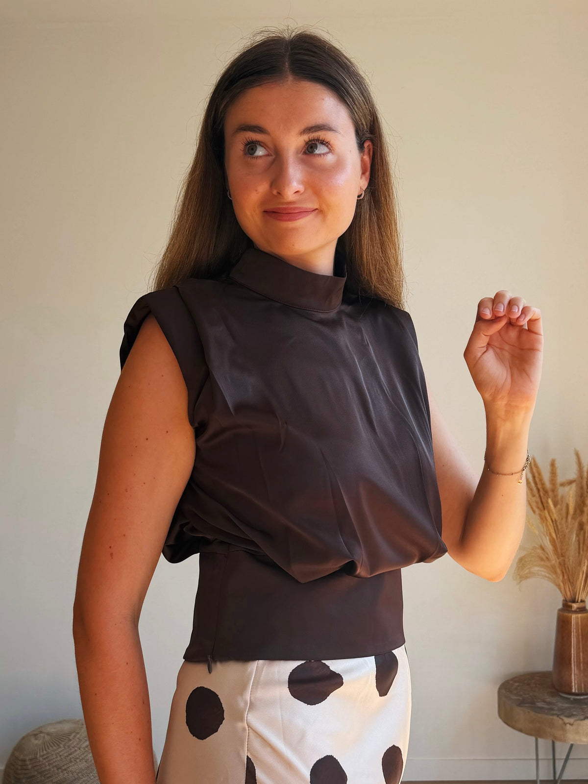 NOOR SATIN TOP