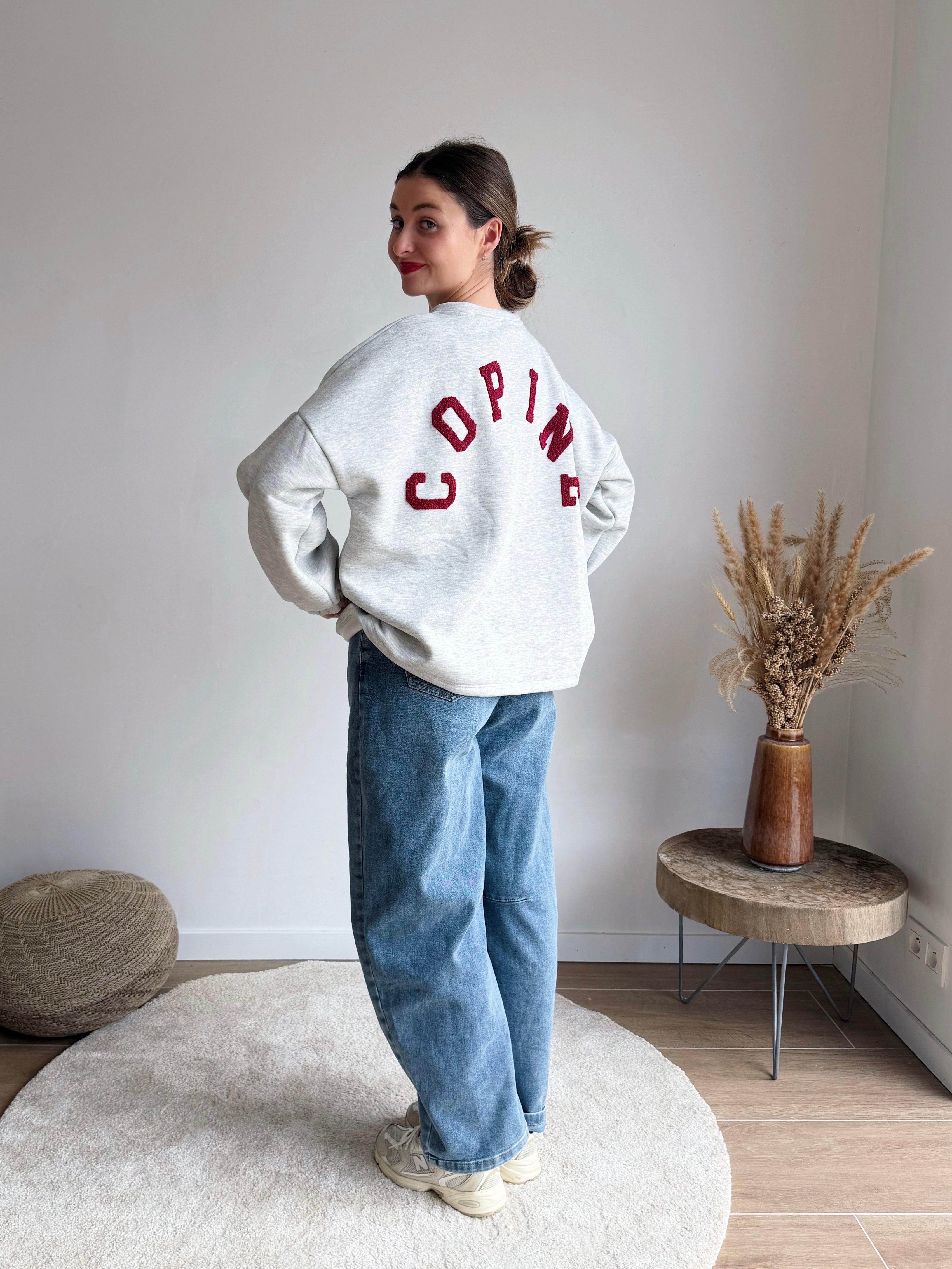 COPINE OVERSIZED SWEATER BURGUNDY