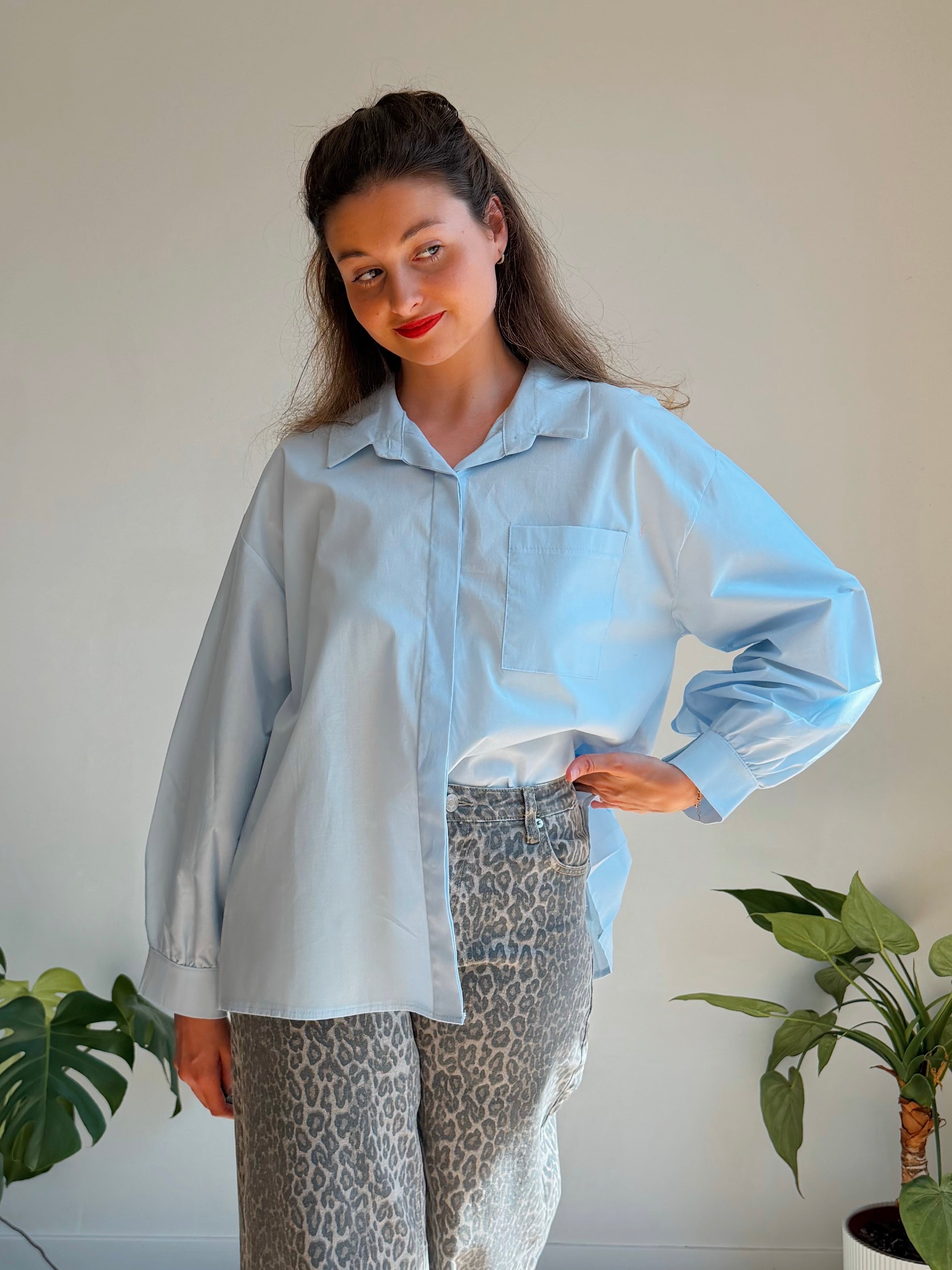 ESTEE BLOUSE LIGHT BLUE