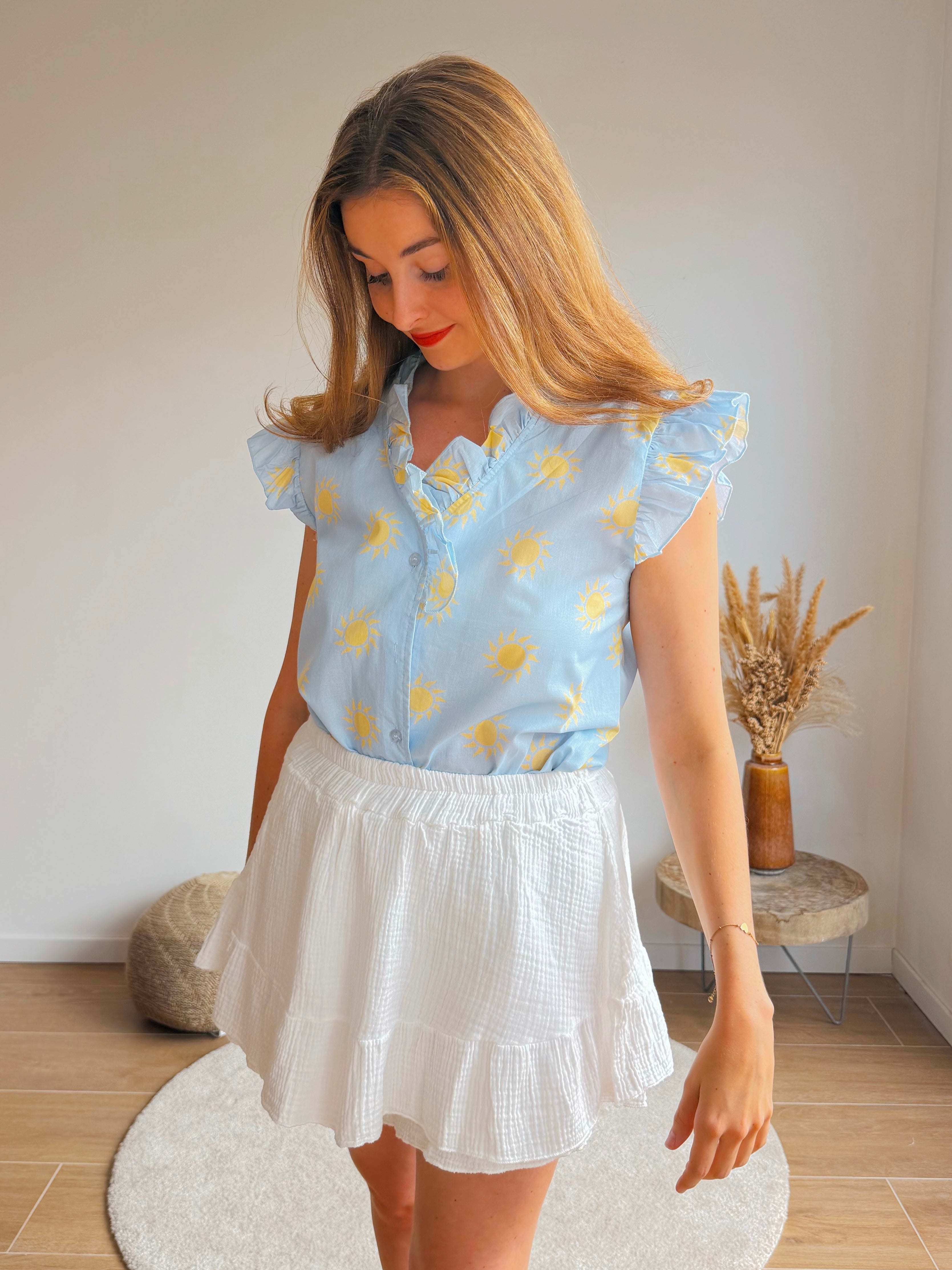 LOLA BLOUSE BLAUW