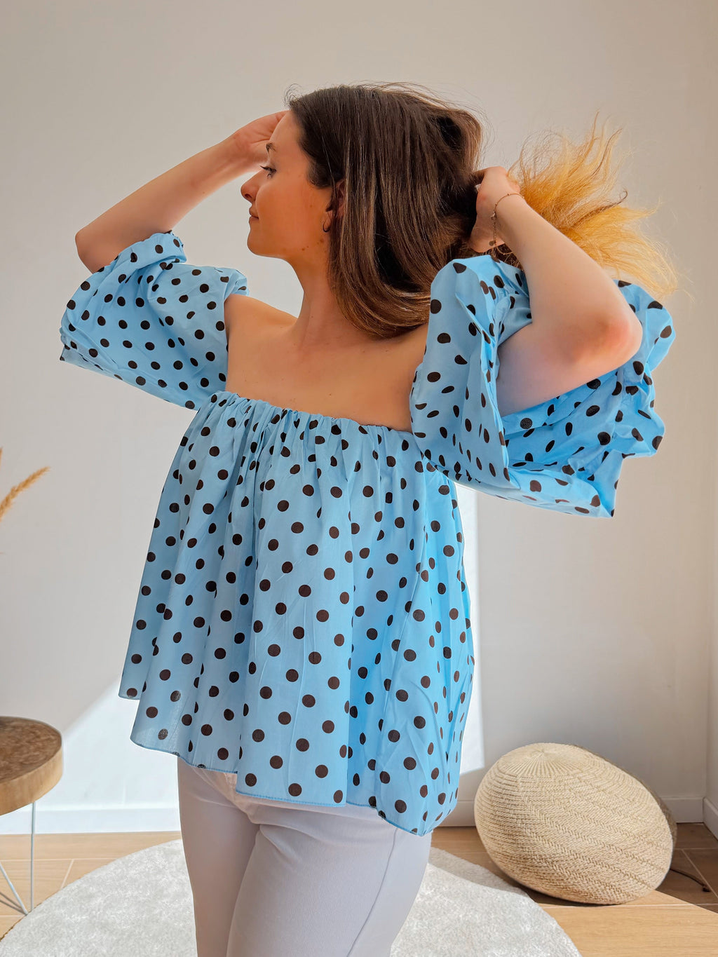 ROMEO, I DESIRE YOU BLOUSE BLUE