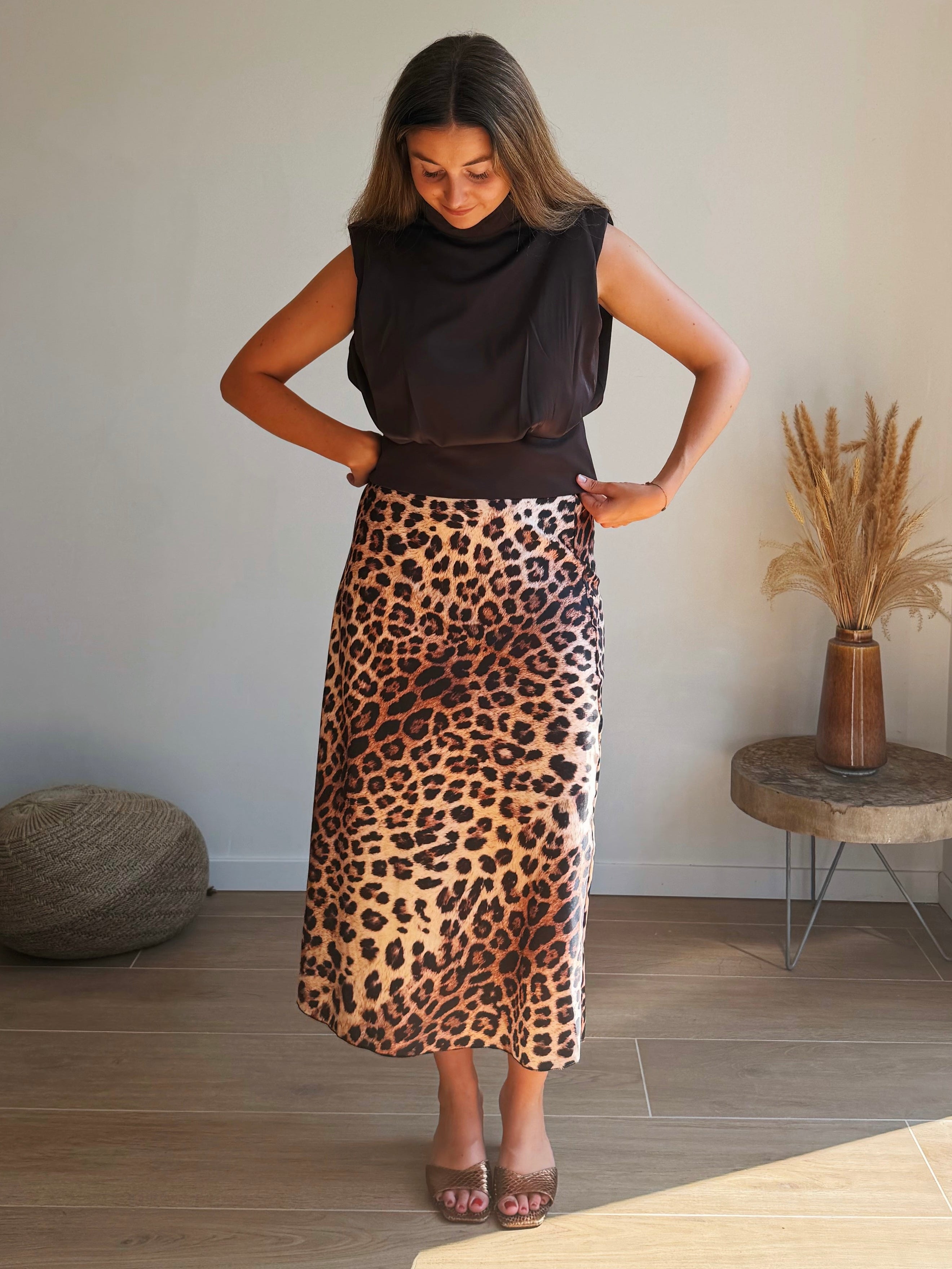 SIENNA LEOPARD MAXI ROK