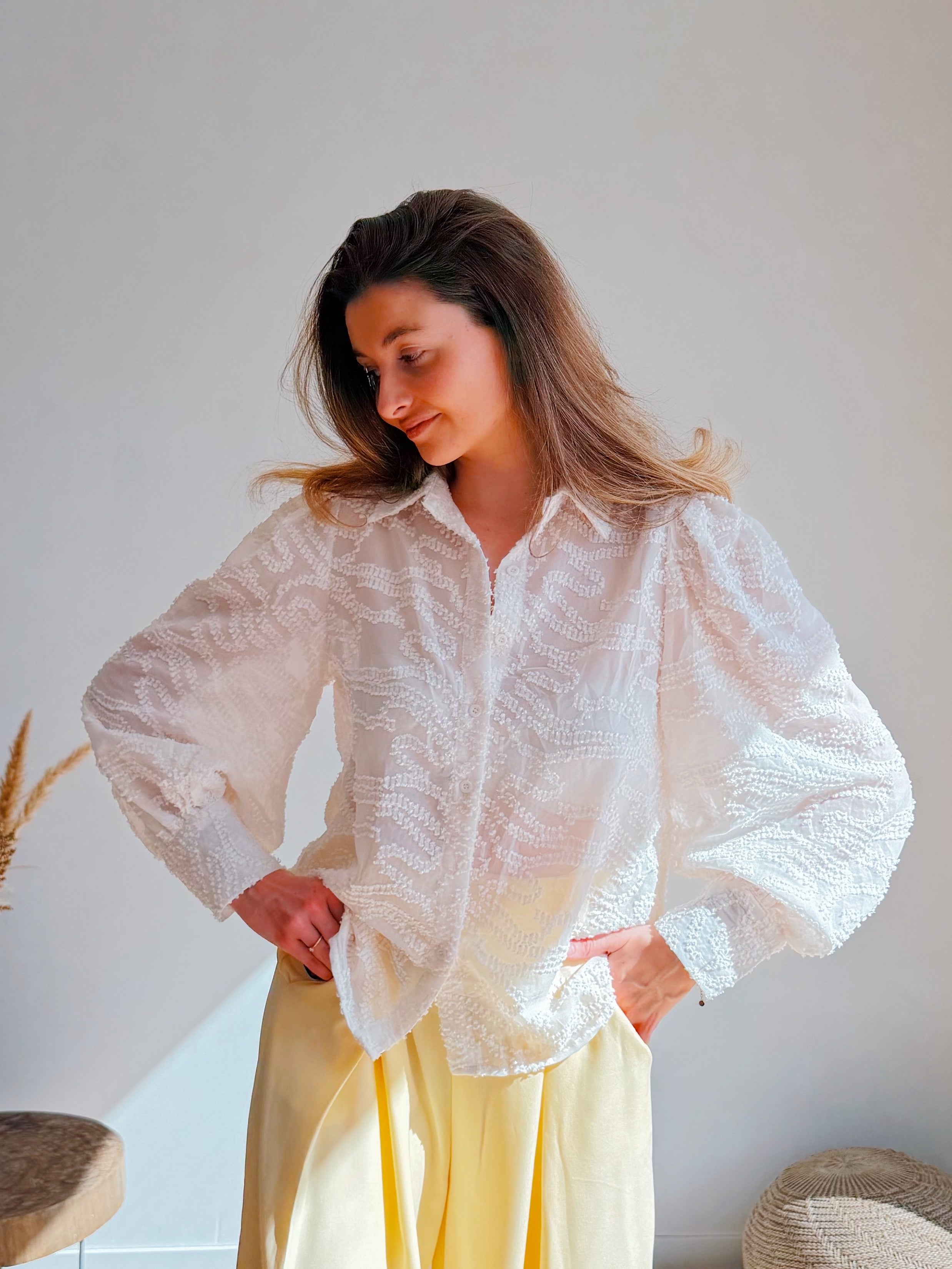 CELINE BLOUSE WHITE