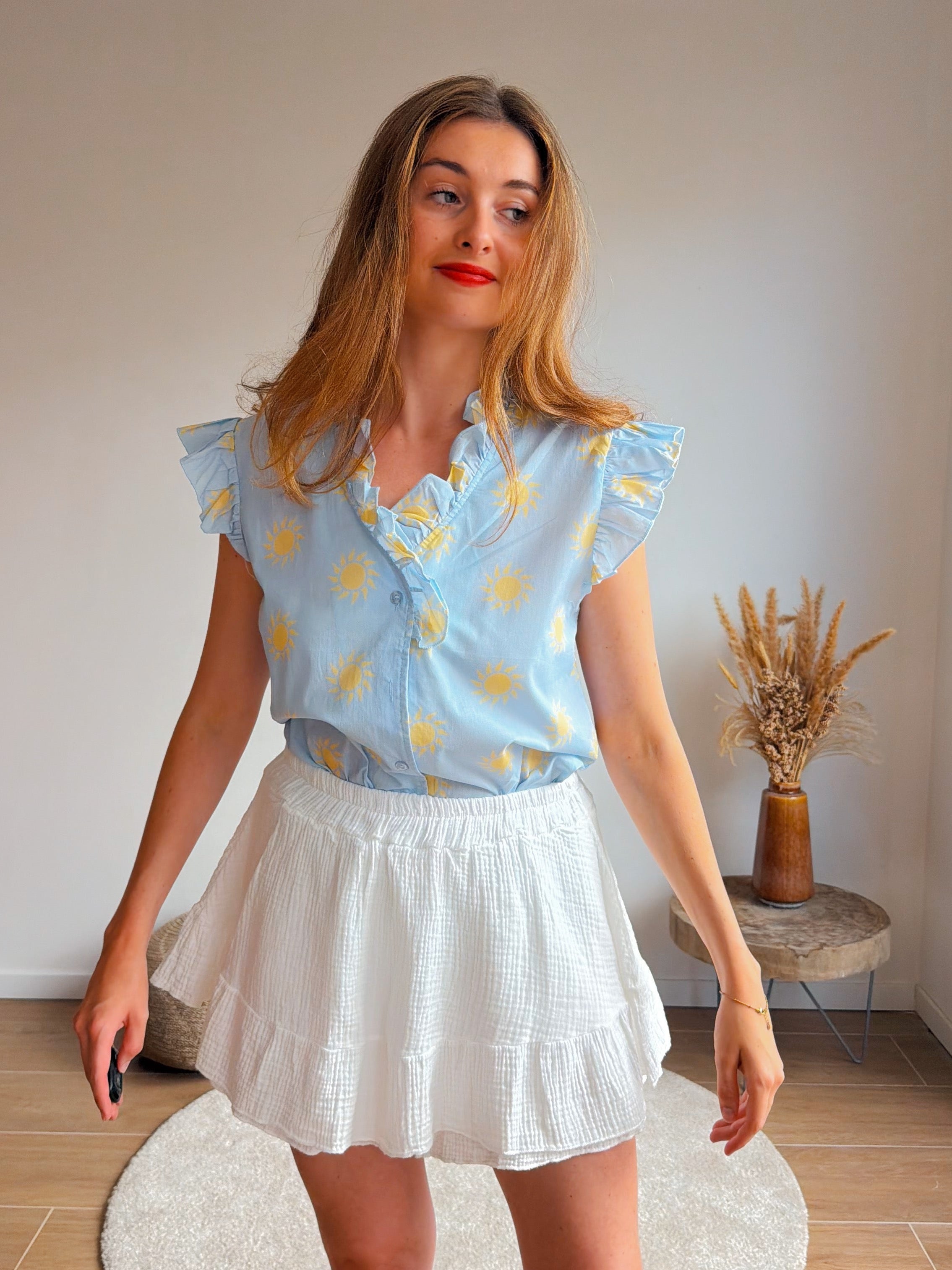 LOLA BLOUSE BLAUW
