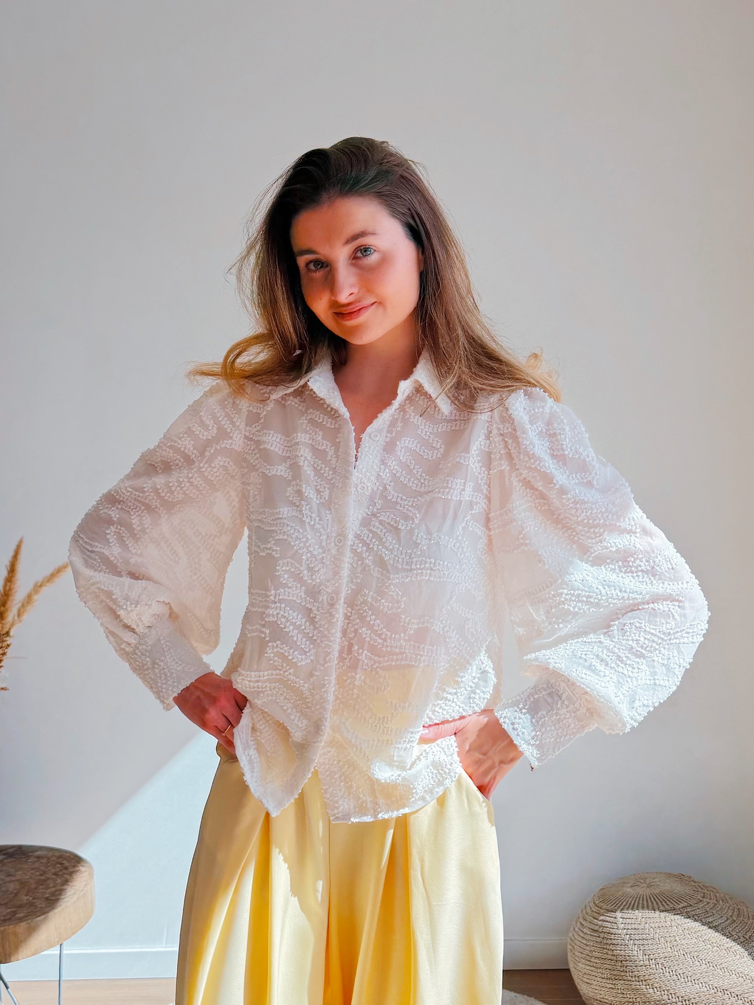 CELINE BLOUSE WHITE