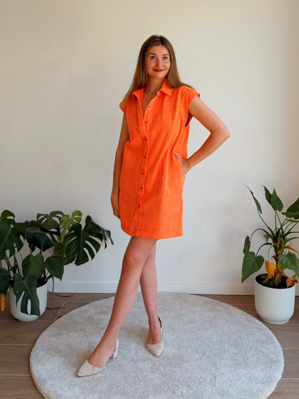 VIOLA JURK ORANJE
