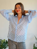 AMELIE BLOUSE BLAUW