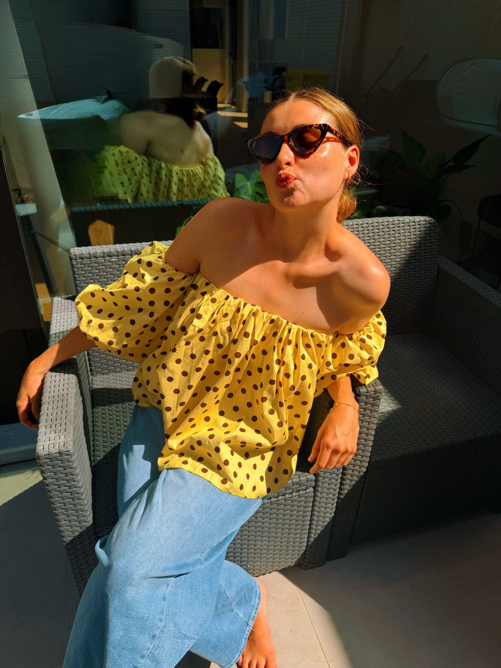 ROMEO, I DESIRE YOU BLOUSE YELLOW