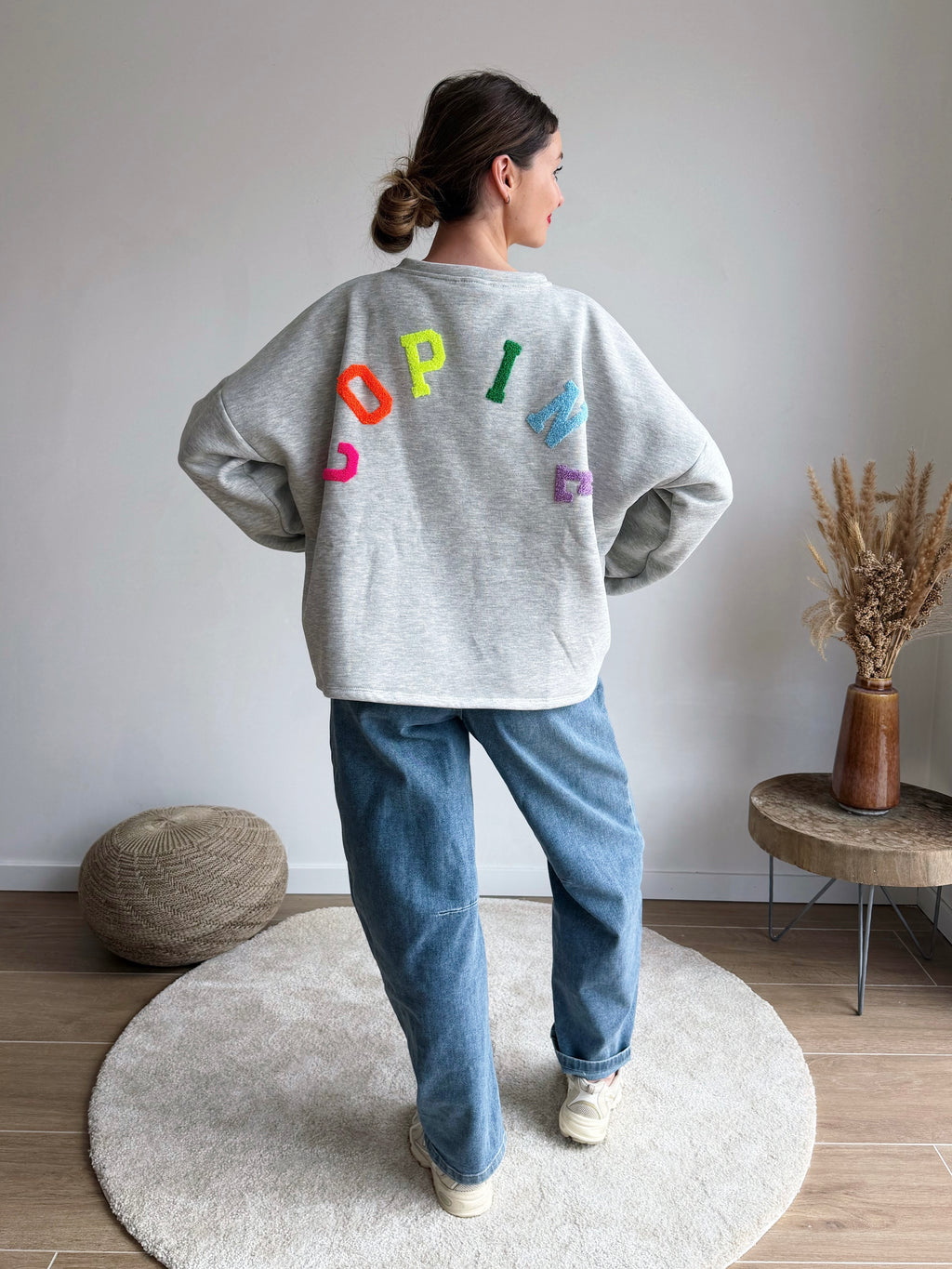 COPINE OVERSIZED SWEATER RAINBOW