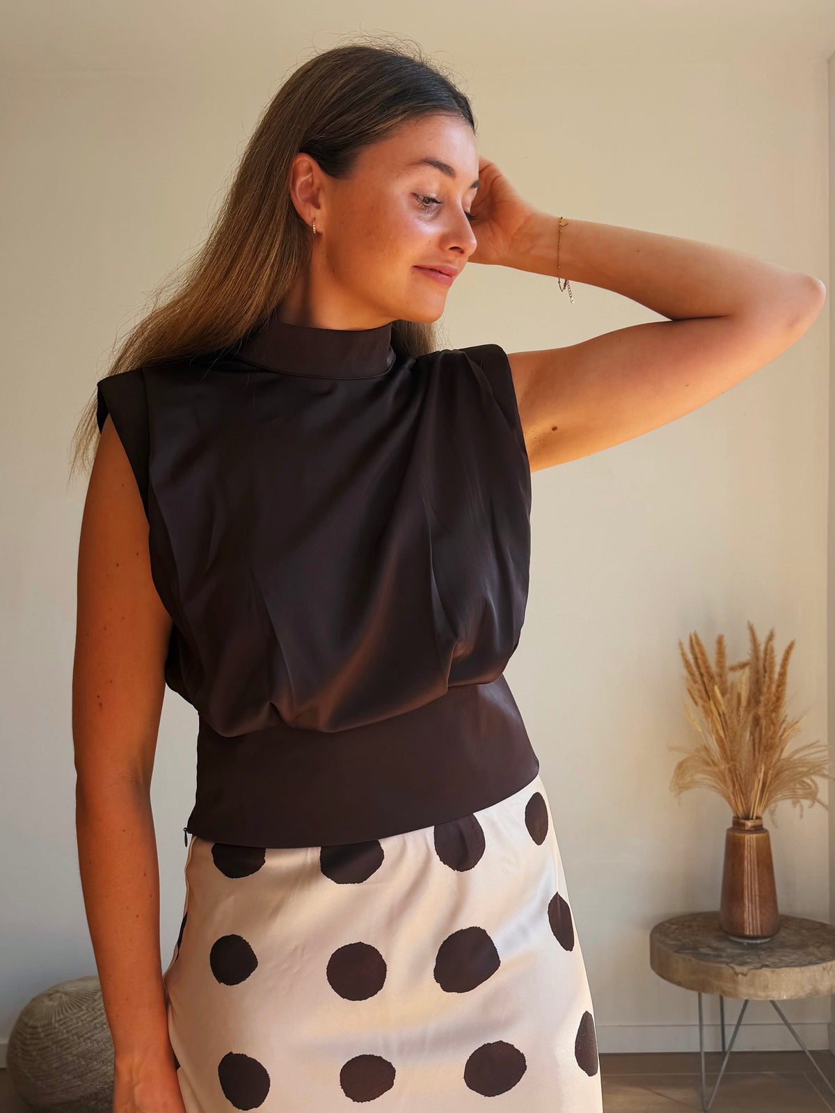 NOOR SATIN TOP