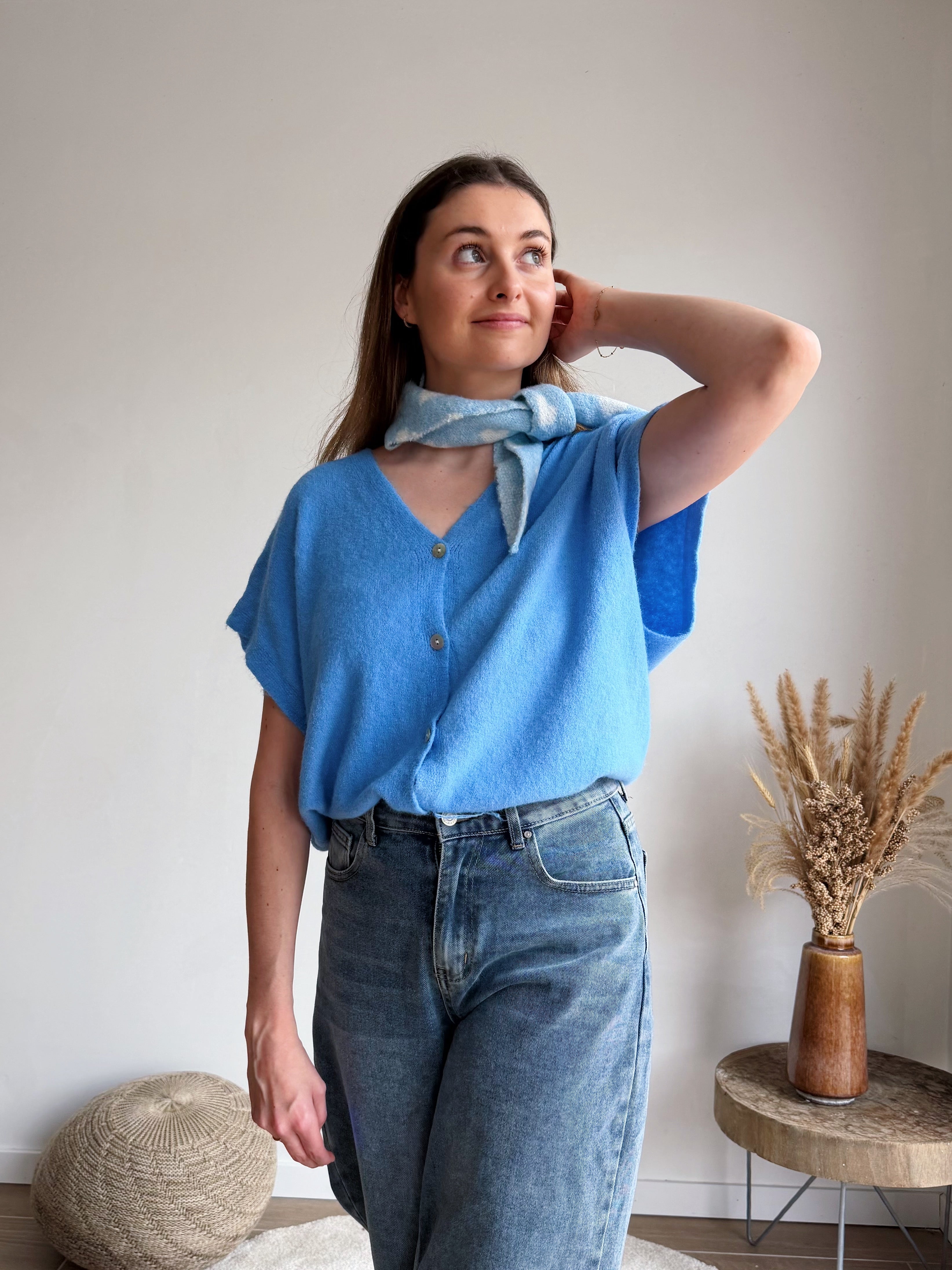 WRAP ME IN LOVE SCARF BLUE